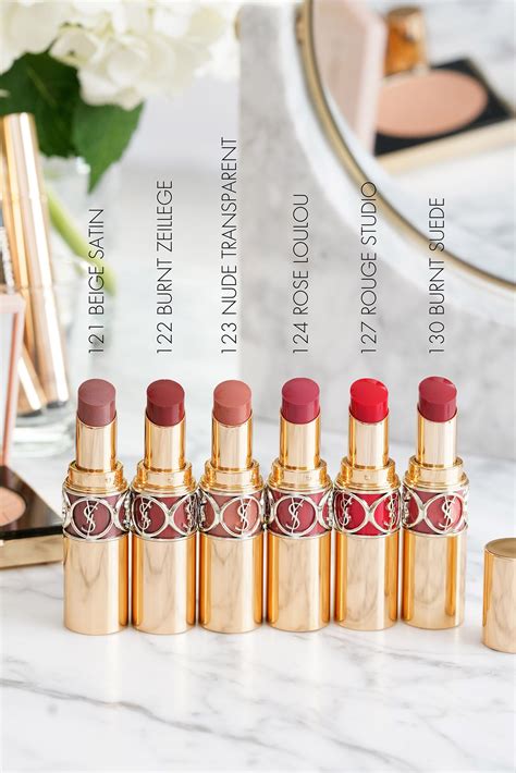 ysl rouge volupte shine 122|ysl shine lipstick balm.